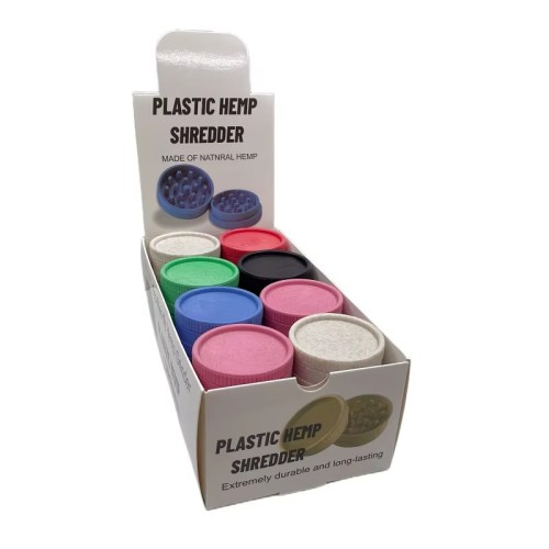 New Style Hot Selling Bio Grinders 55mm-2 Layers Custom Eco-Friendly Biodegradable Plastic Tobacco Grinder