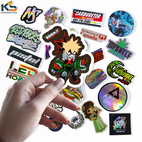 Wholesale Waterproof UV Resist Die Cut Logo Business Brand Advertising Sticker Custom Vinyl Anime Stickers