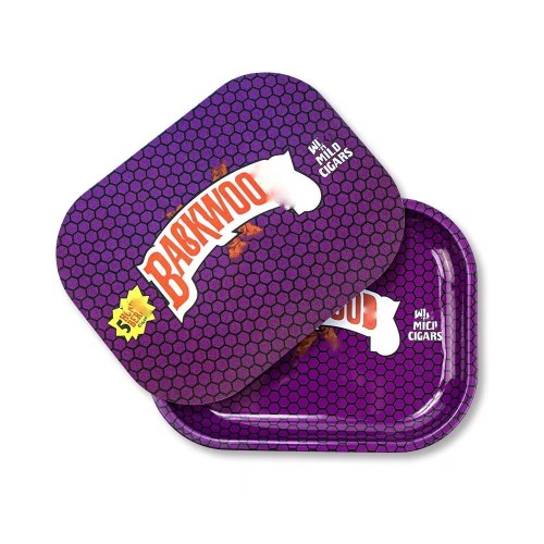 BEYOU 18x14cm Smoking Accessories Tray Printed Logo Portable Tobacco Tin Custom Metal Rolling Tray with Lid