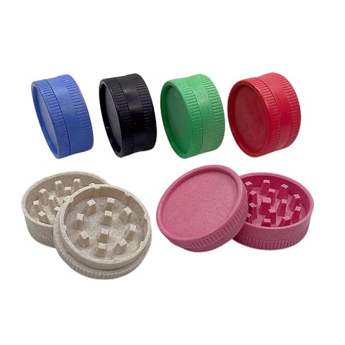 New Style Hot Selling Bio Grinders 55mm-2 Layers Custom Eco-Friendly Biodegradable Plastic Tobacco Grinder