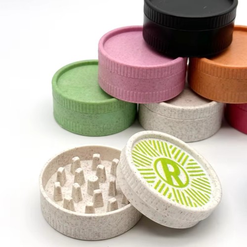 New Style Hot Selling Bio Grinders 55mm-2 Layers Custom Eco-Friendly Biodegradable Plastic Tobacco Grinder