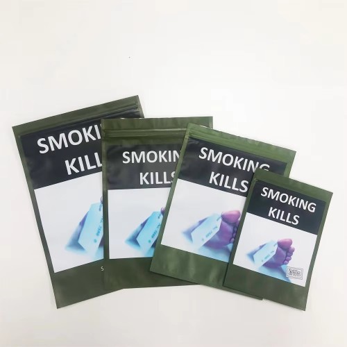 Baccy Tobacco Bag Rolling Tobacco Packaging Pouch with Zipper