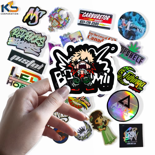 Wholesale Waterproof UV Resist Die Cut Logo Business Brand Advertising Sticker Custom Vinyl Anime Stickers