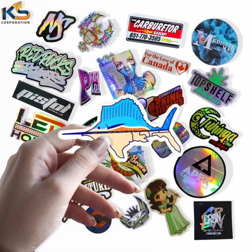 Wholesale Waterproof UV Resist Die Cut Logo Business Brand Advertising Sticker Custom Vinyl Anime Stickers
