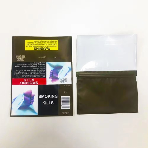 Baccy Tobacco Bag Rolling Tobacco Packaging Pouch with Zipper
