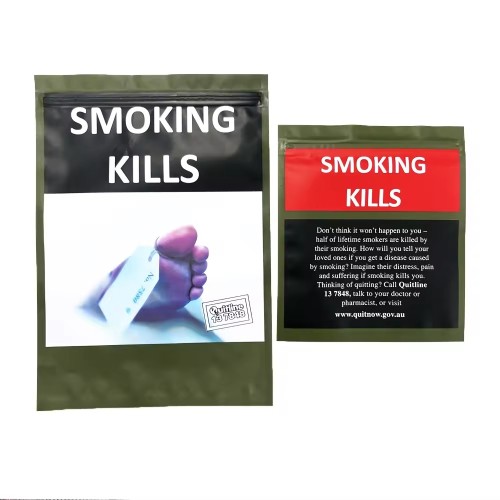 Baccy Tobacco Bag Rolling Tobacco Packaging Pouch with Zipper
