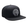 High Quality Custom Embroidery Logo Fashion Unisex Laser Cut Hole Breathable Punk Hip-hop Hat Snapback Cap