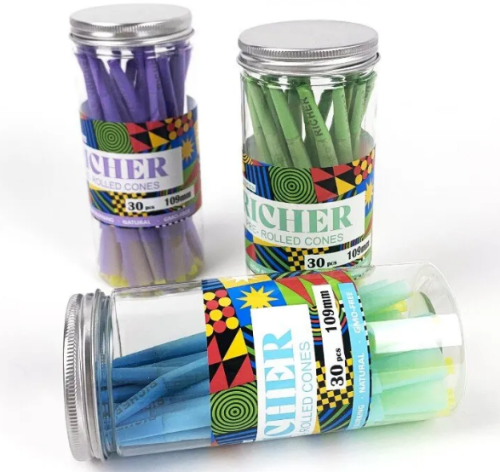 Rolling Paper Packaging Custom Pre Rolled Cone Unbleached Pre Rolled Cone with Tips