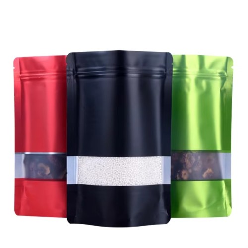 Custom Logo Matte Flat Bag with Zipper Bag Printing Resealable Foil Tobacco Packaging Bags