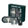 Custom 5in1 Rolling Kit Metal Glass Smoking Set Herb Grinder Ashtray Rolling Tray