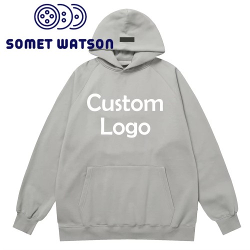 Hoodies Custom logo 100%cotton Drawing Fleece Pullover Hoodie for Men