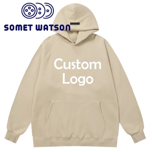 Hoodies Custom logo 100%cotton Drawing Fleece Pullover Hoodie for Men