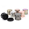 JL-690J-1 New Fashion Custom Herb Grinder 63mm Wood Laser Logo Zinc Alloy Her Grinder