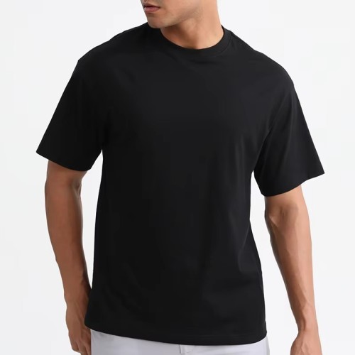 New Design Luxury Quality Cotton Loose Fit Little Drop Shoulder Brand Blank Oversized Men T Shirt