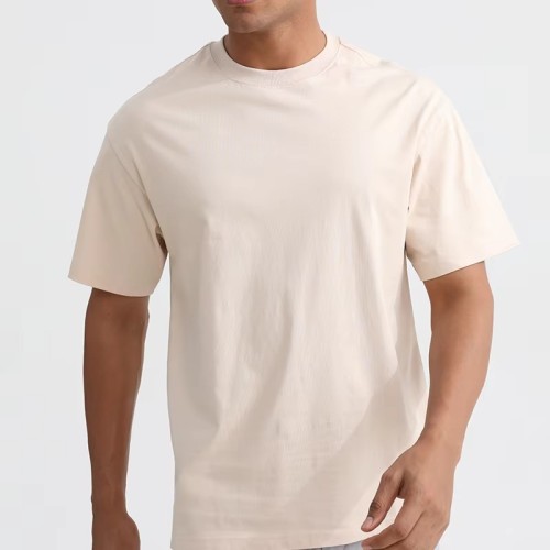 New Design Luxury Quality Cotton Loose Fit Little Drop Shoulder Brand Blank Oversized Men T Shirt
