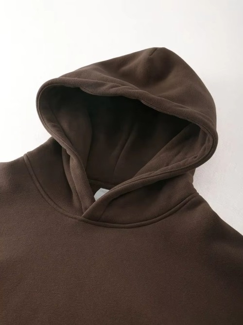 Hoodie Custom logo 500G 100% Cotton Heavyweight Fleece Blank Oversized Plus Size Men'S Hoodies