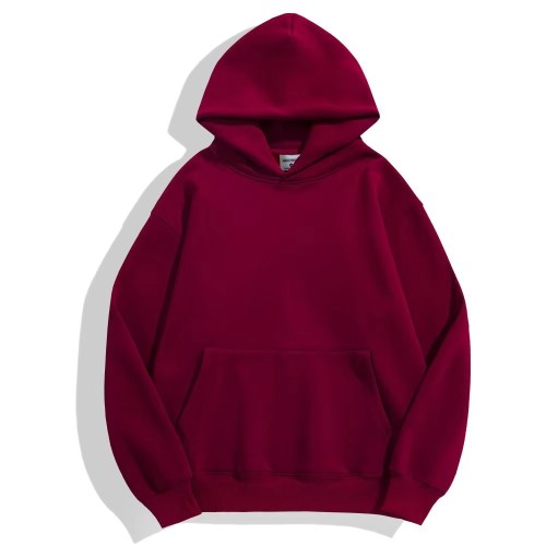 Hoodie Custom logo 500G 100% Cotton Heavyweight Fleece Blank Oversized Plus Size Men'S Hoodies