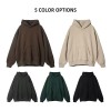Hoodie Custom logo 500G 100% Cotton Heavyweight Fleece Blank Oversized Plus Size Men'S Hoodies
