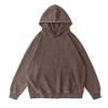 350gsm Heavyweight Hoodie Vintage Hot Sale Autumn Winter Custom Brand Men's Washed Hoodies 500gsm