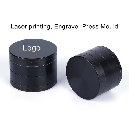 Wholesale High Quality Zinc Alloy Colorful Grinder 50MM Logo Customized Metal Herb Grinder