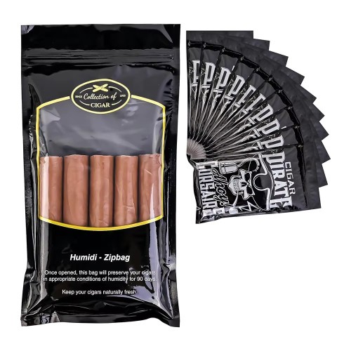 Custom Tobacco Packaging Humidifier Plastic Pouches Humidified Cigar Humidor Bags for 4-5 Cigars