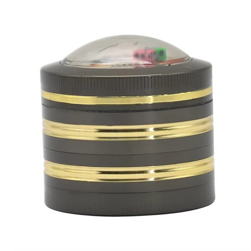 UV Sterilizable 60mm Titanium Grinder Antibacterial Surface Custom Branding