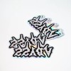Custom Adhesive Waterproof logo Hologram Holographic Waterproof Mini Stickers Laptop Decorative Animation Stickers