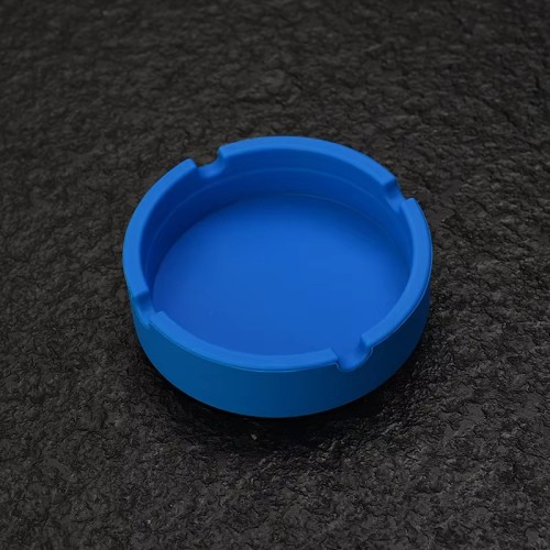 Customized Unbreakable Silicone Round Ashtray for Indoor or Outdoor Smoking Accessories Custom Ashtray
