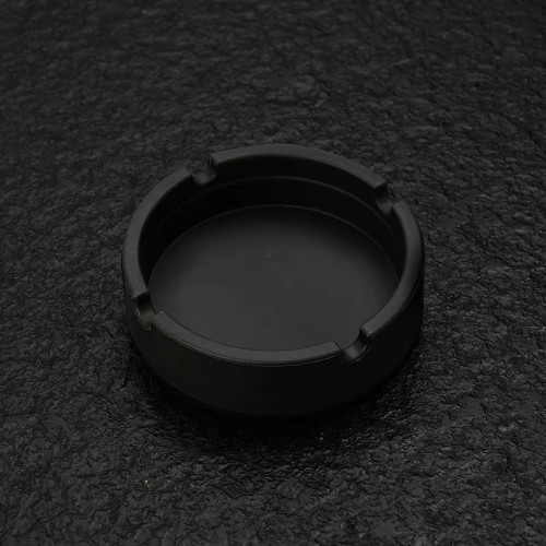 Customized Unbreakable Silicone Round Ashtray for Indoor or Outdoor Smoking Accessories Custom Ashtray