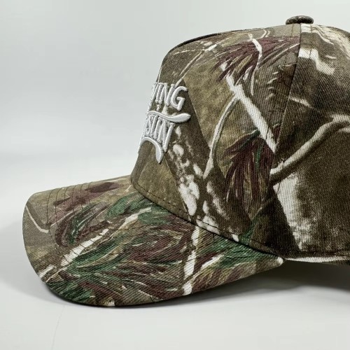 Popular Unisex Cotton Colorful a Frame Camo Snapback Hat