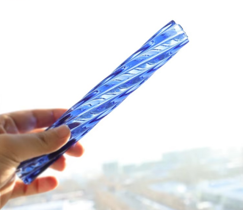Borosilicate Glass Filter Tips Smoking for Rolling Paper Customize Logo Multiple Holes Hookah Mouth Tips Glass Tube
