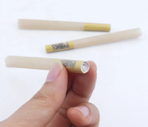 Pre-Rolled Brand Artisan Pipe Natural Brown Smoking Accessories Pre-Rolled Cone with Spiral Tip Filter