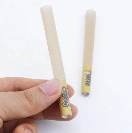 Pre-Rolled Brand Artisan Pipe Natural Brown Smoking Accessories Pre-Rolled Cone with Spiral Tip Filter