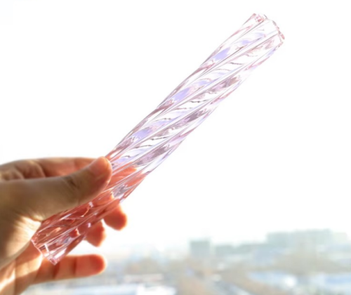 Borosilicate Glass Filter Tips Smoking for Rolling Paper Customize Logo Multiple Holes Hookah Mouth Tips Glass Tube