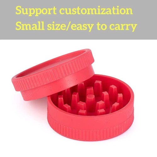 Plastic Grinders Customize Logo Smoking Accessories Tobacco Grinder