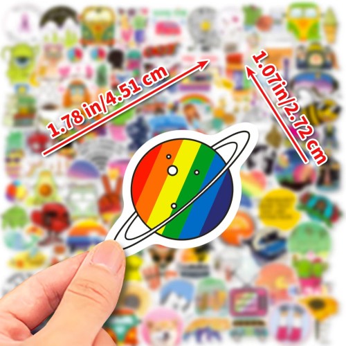 Custom Design Cute PVC Vinyl Sticker Pack Printing Kawai Aesthetic Waterproof Die Cut Logo Stickers Bulk