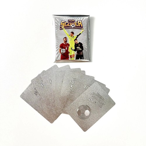 Football Star Card Gold Silver Black Colorful Footballer Trading Game Soccer Collection Soccer Player Cards for Kids