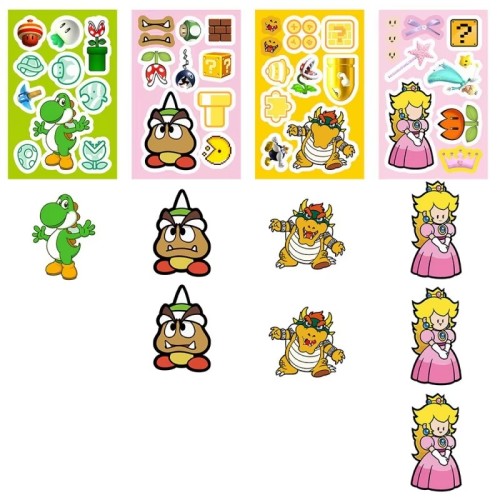 Kids Notebook Stickers Cartoon Characters Funny Children Custom Adhesive Sticker Waterproof Wear-resistant Stickers