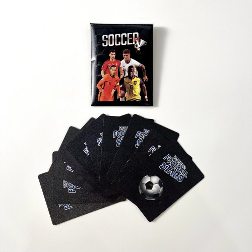 Football Star Card Gold Silver Black Colorful Footballer Trading Game Soccer Collection Soccer Player Cards for Kids
