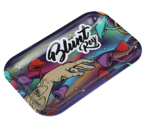 Wholesale 25x18CM Metal Tin Rolling Trays Tobacco Cigarette Serving Tray Smoking Accessories Tray