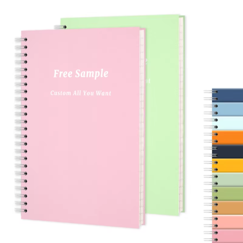 School 100 Pages Spiral Notebooks and Pen Set School Supplies Journal Custom Branded Spiral Notebook