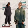 Custom Logo Oversized Hoodie Blanks Solid Pattern Washed Digital Printing Hoodies for Winter
