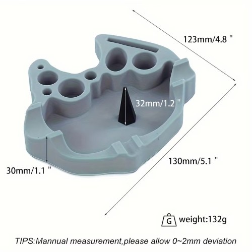 Factory Wholesale Smoke Shop Concave Heat Resisting Silicone Ashtray Smoker's Ash Tray with Cone Base