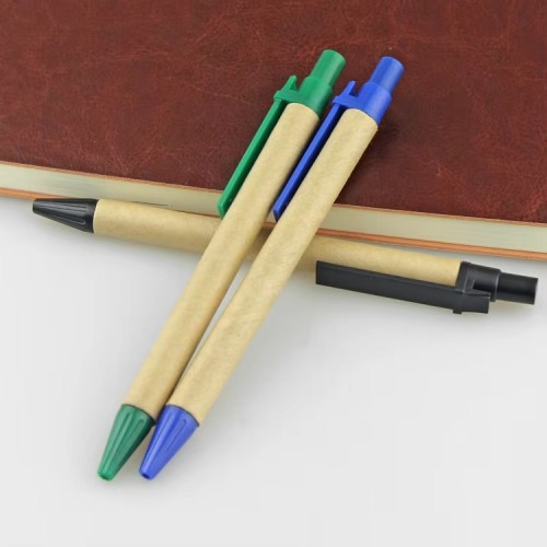 Hot Sale Eco Friendly Paper Ballpoint Pen Custom logo for Promotional