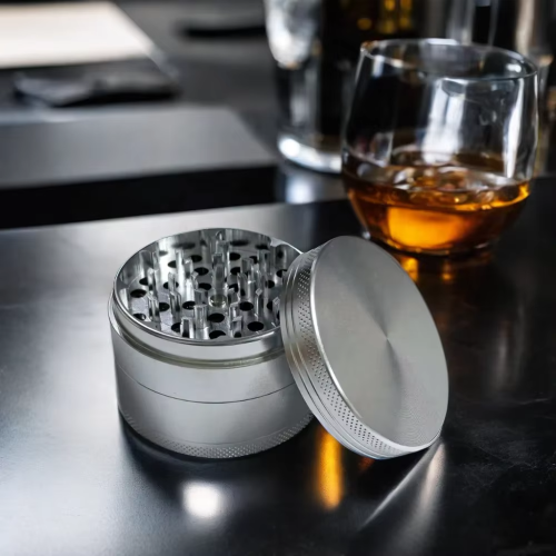 Wholesale Customized Aluminum 63mm 4 Pieces Spice Herb Grinder Smoking Accessories