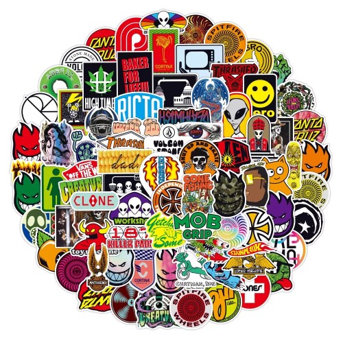 100pcs/pack Brand Style Graffiti Galaxy Stickers