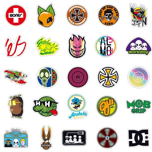 100pcs/pack Brand Style Graffiti Galaxy Stickers