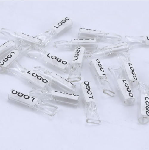 Solid Pure Colors Glazed Glass Filter Tips Smoking Accessories