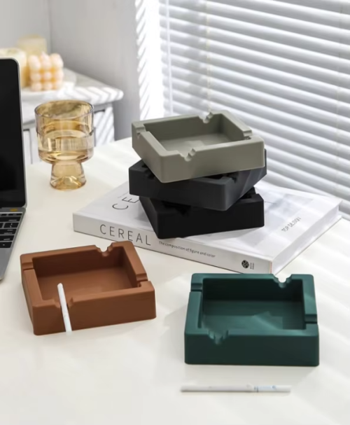 Cigar Accessories Gift Sets Silicone Plastic Cigar Ashtrays for Custom Cigars