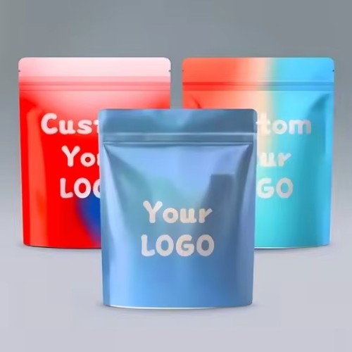 Digital Print Smell Proof Empty Zipper Mylar Bags 1g 3.5g Reusable Food Grade Plastic Tobacco Storage Customizable Logo